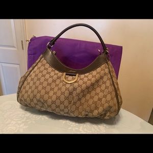 Gucci D Ring Monogram Handbag